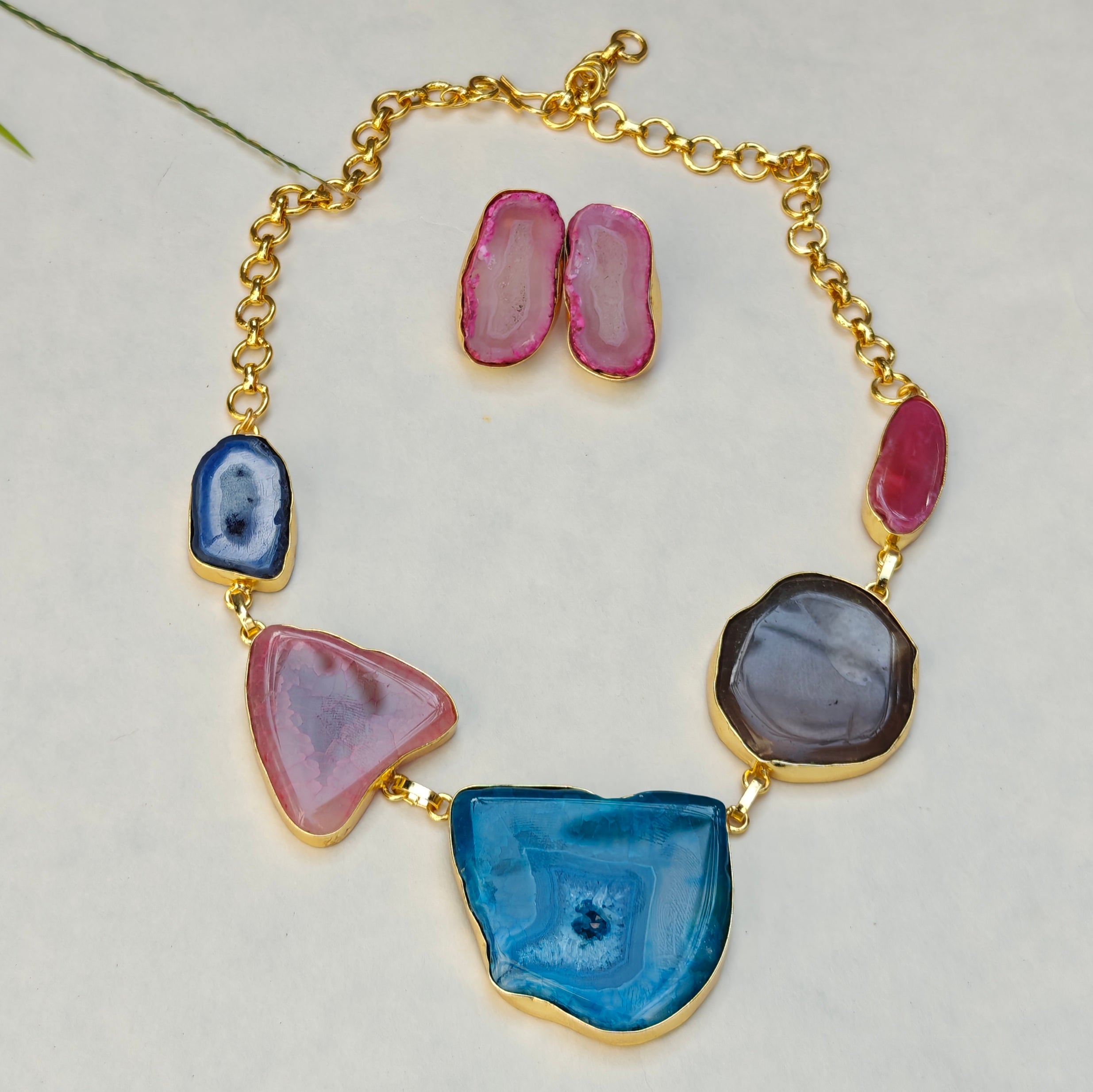 Agate Slice Necklace