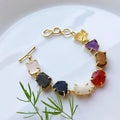 Raw stones melange bracelet