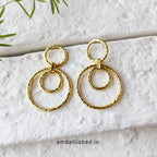 Textured bubbles drop earrings