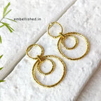 Textured bubbles drop earrings
