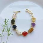 Raw stones melange bracelet