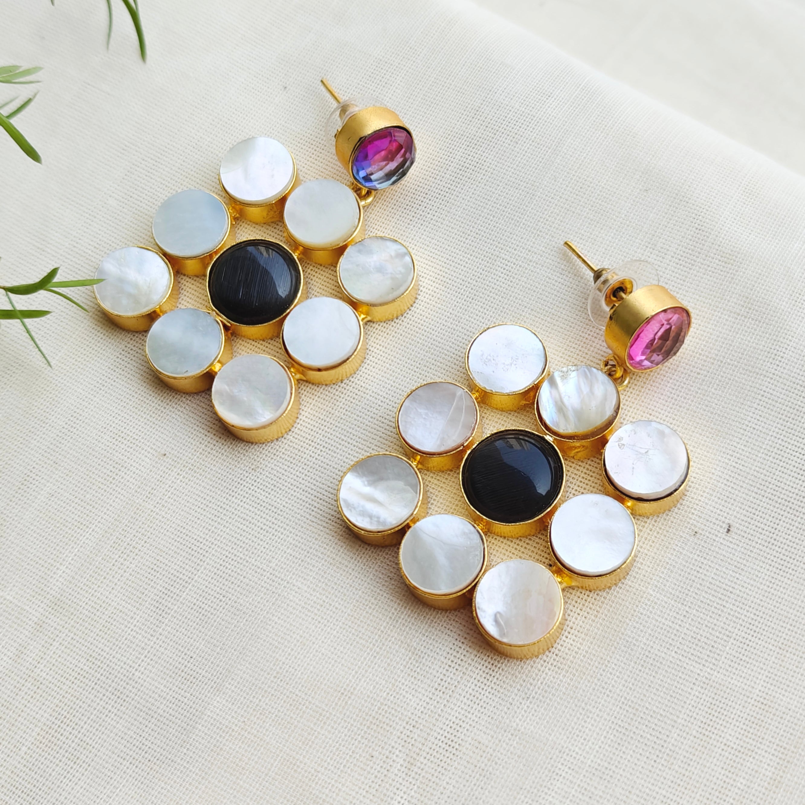 Celeste Mosaic Drop Earrings