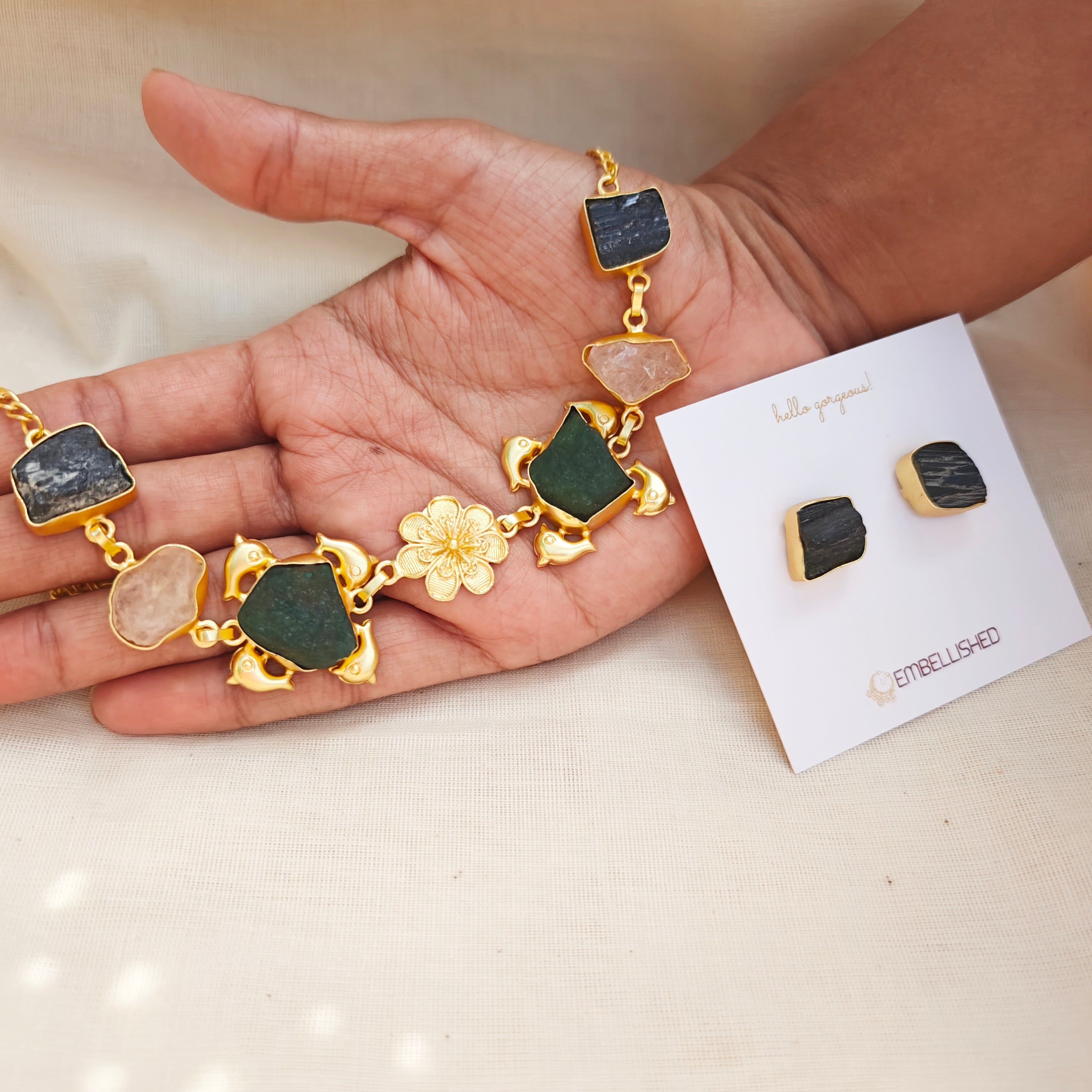 Raw Crystal Floral Dream Set