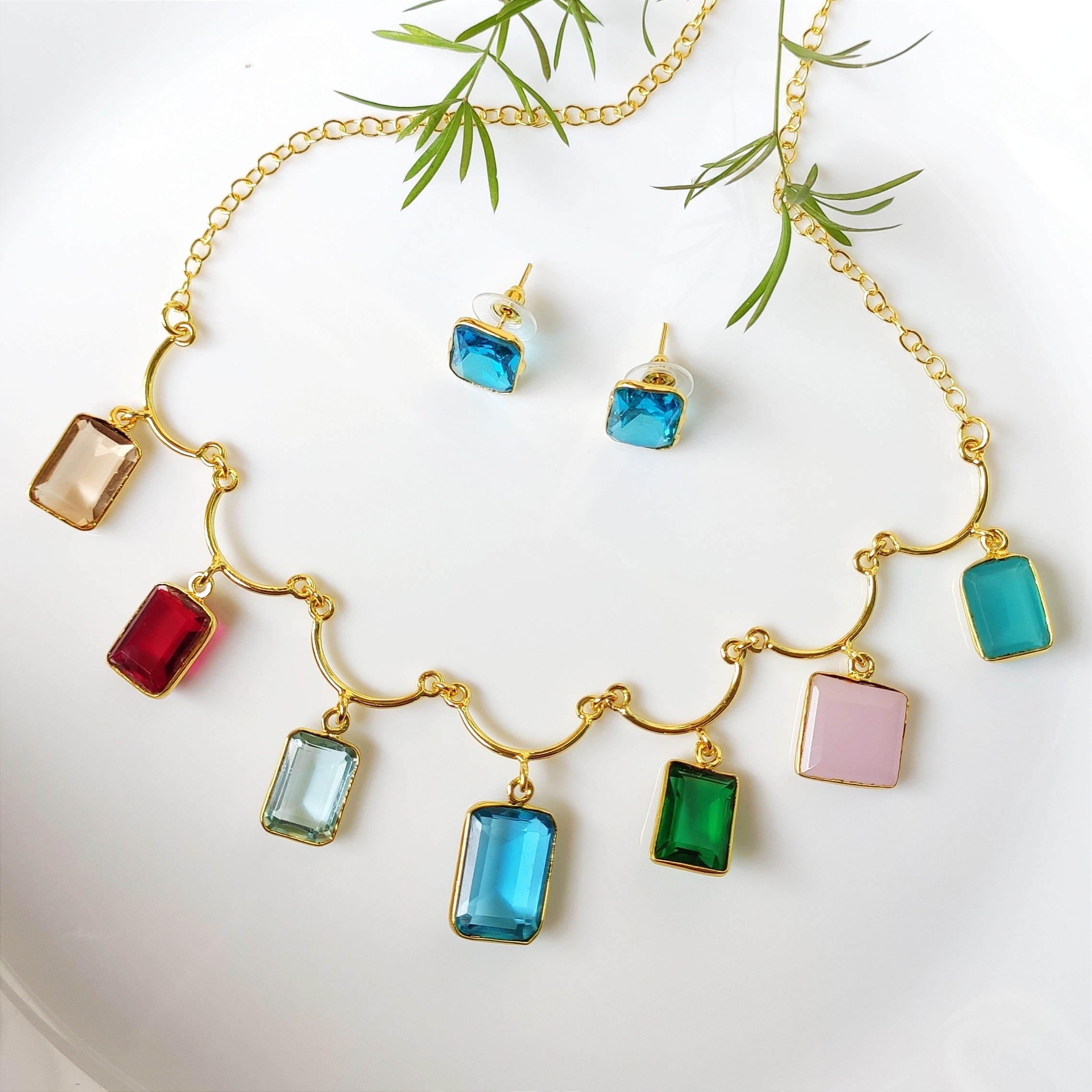 Kaleidoscope necklace set