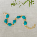 Natural stones slim bracelet