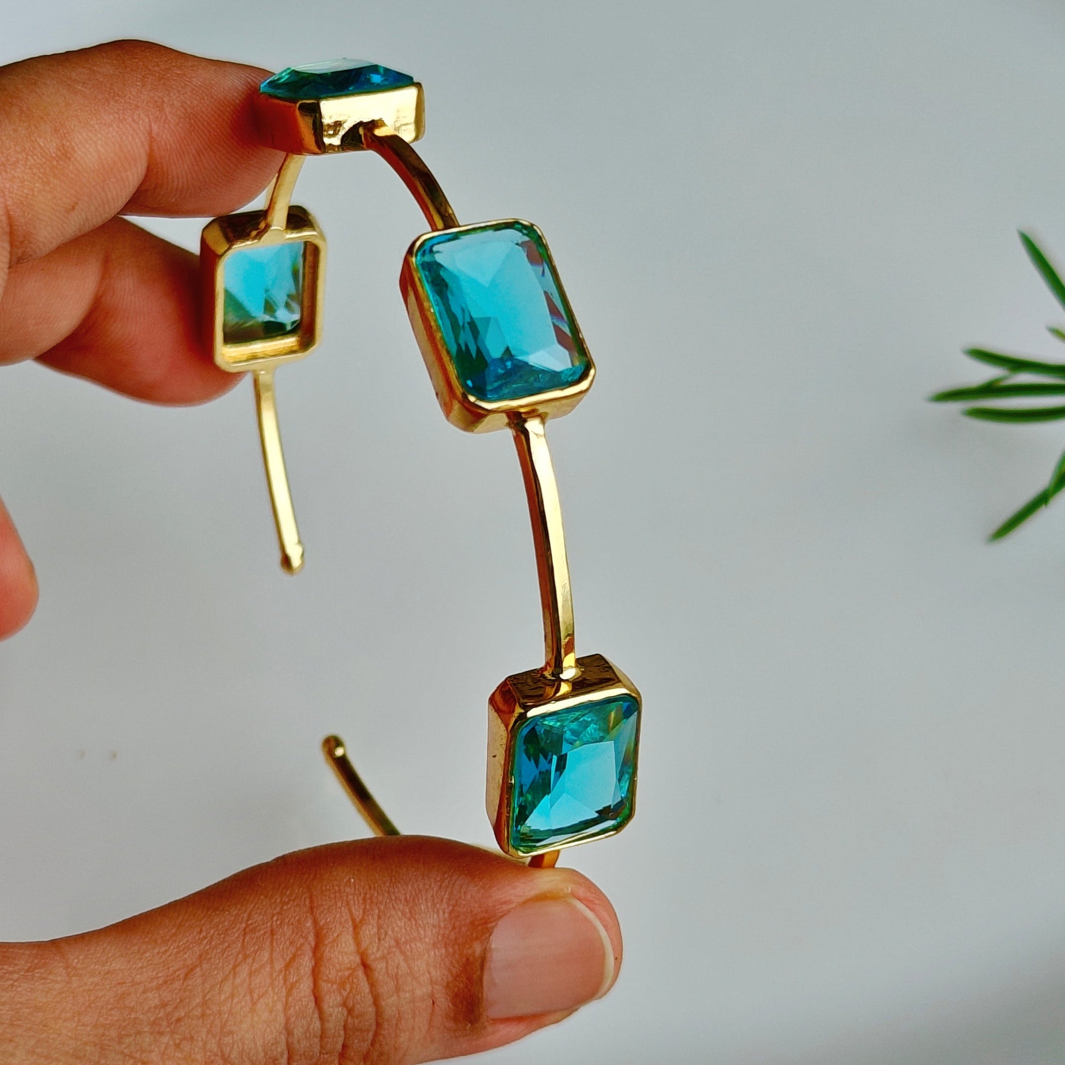 Cyan Radiance Bangle