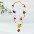 Carnival Gemstone Statement Chain - Yellow