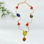 Carnival Gemstone Statement Chain - Yellow