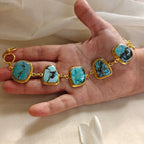 Matrix Turquoise Bracelet in gold frame