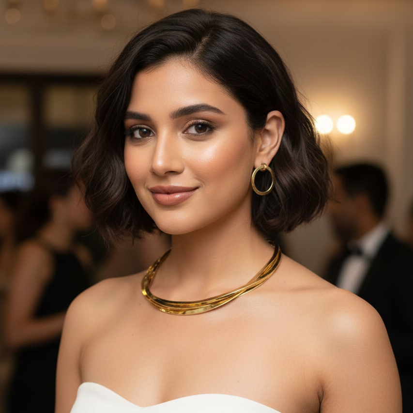 Luna Layered Collar Necklace set