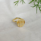Golden Hour Disc Ring