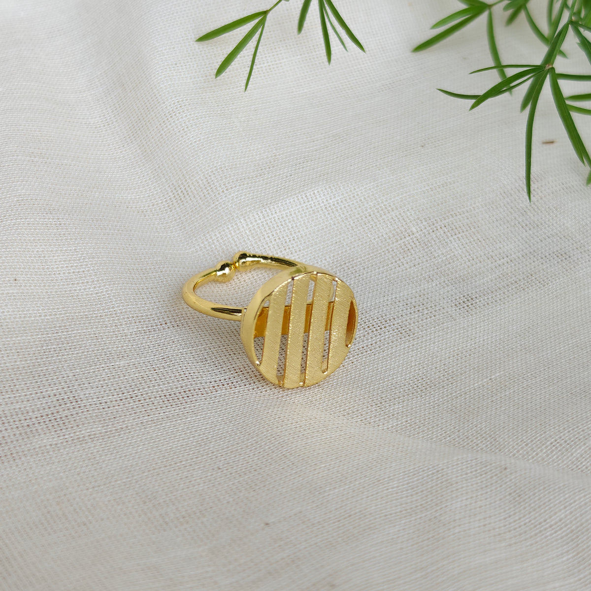 Golden Hour Disc Ring