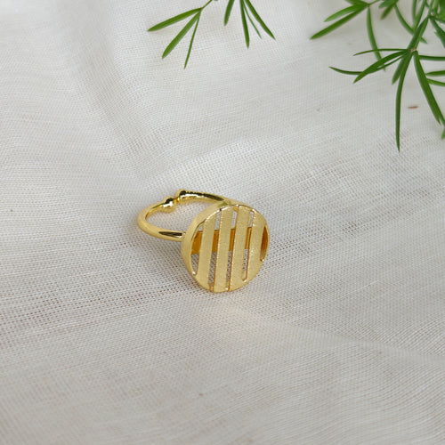 Golden Hour Disc Ring