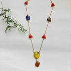 Carnival Gemstone Statement Chain - Yellow
