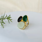 Stones Medley Trio finger ring