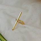 Golden Stick finger ring