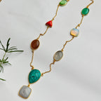 Carnival Gemstone Statement Chain - Marble