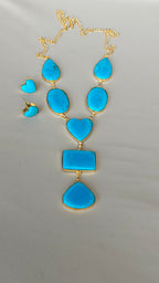The Azure Oasis Statement Necklace Set
