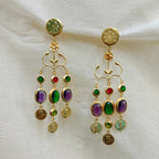 Regal Garden Statement Chandelier Earrings