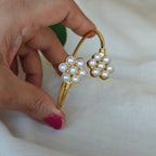 Petite Pearl Bouquet Open Bangle