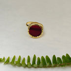 Natural Stone Button finger ring