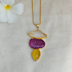 Gemstone Trio Pendant Chain