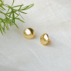 Gold button studs