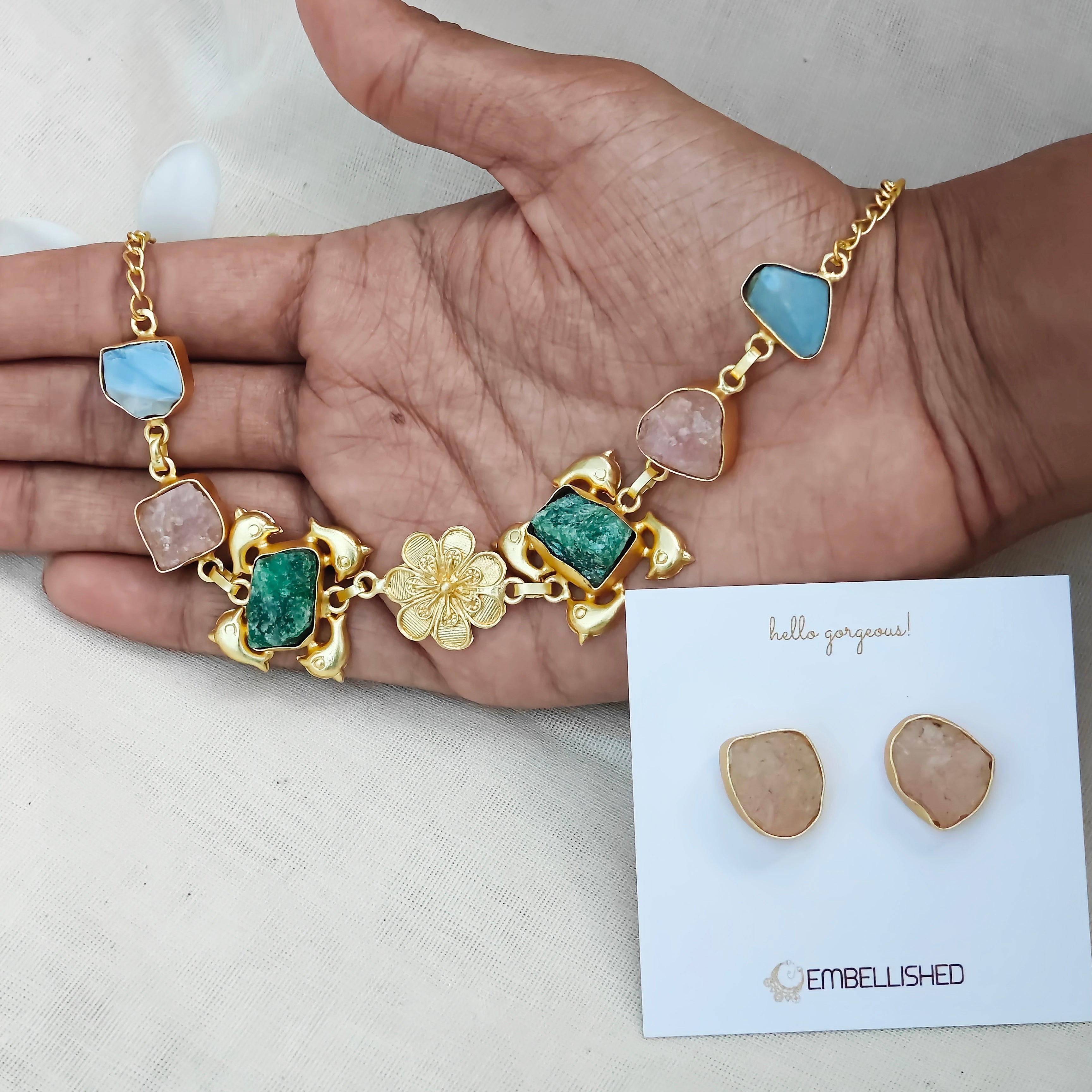 Raw Crystal Floral Dream Set