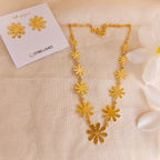 Golden Floral Princess necklace set