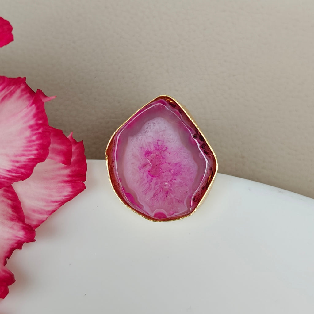 Agate Statement Ring
