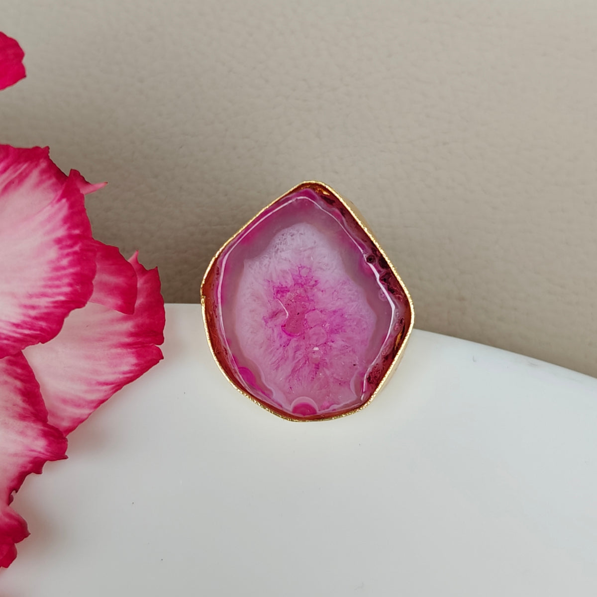 Agate Statement Ring