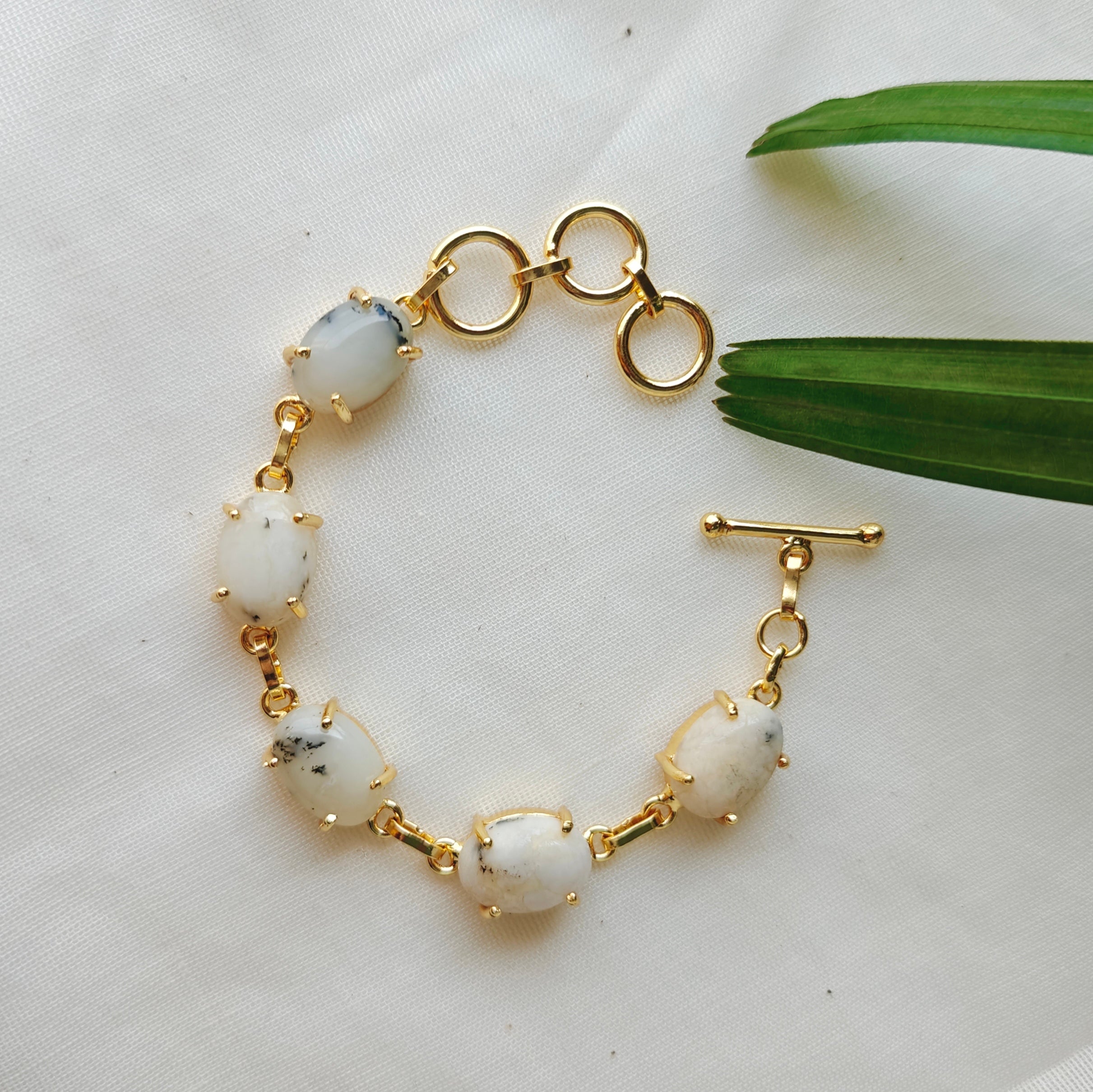 Natural tumble stones bracelet