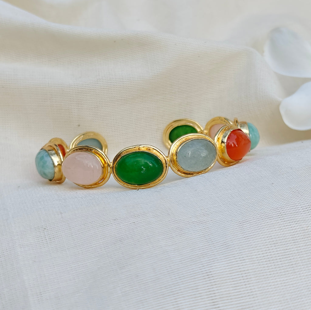 Terra Gemstone Cuff bangle
