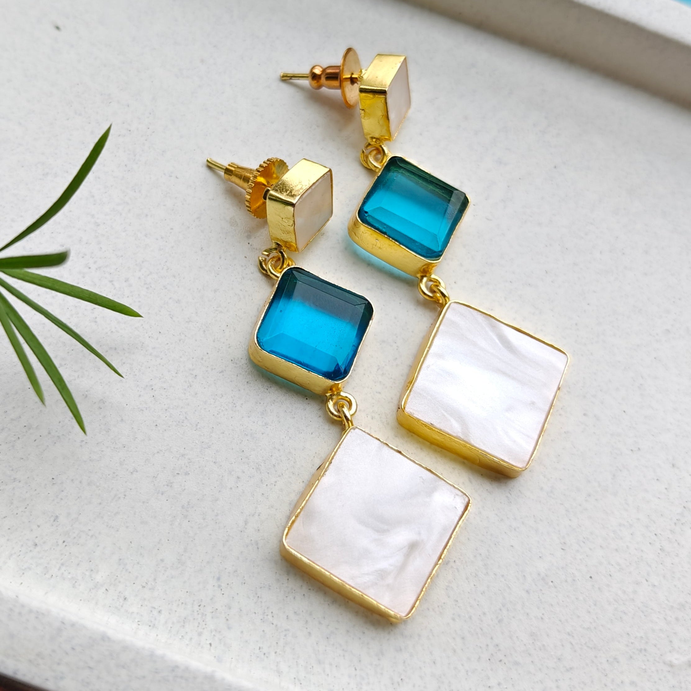 Ocean Haze Drop Earrings