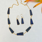 Earthy Trapezoid Stone Necklace Set