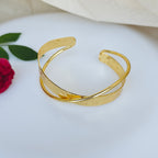 Hammered Gold Wrap Cuff