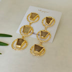 Aurelia Triple-Drop Lemon Quartz Earrings
