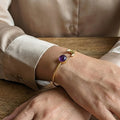 Amethyst moon slim bangle