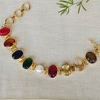Navratna Toggle Bracelet