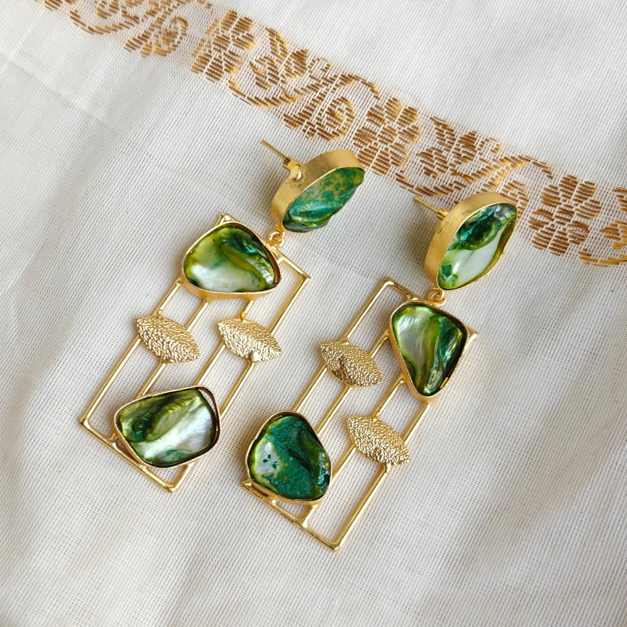 Verdant Symphony Statement Earrings
