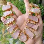 Rose Quartz Cleopatra Necklace Set