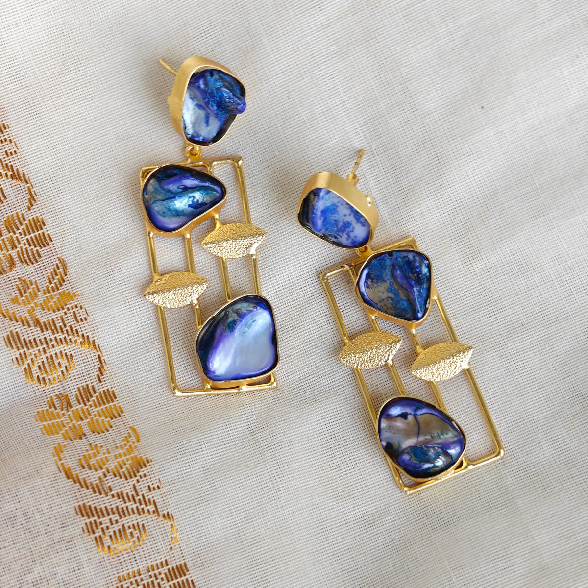 Azure Ear Rings Azure Symphony Statement Earrings – Embellished.in