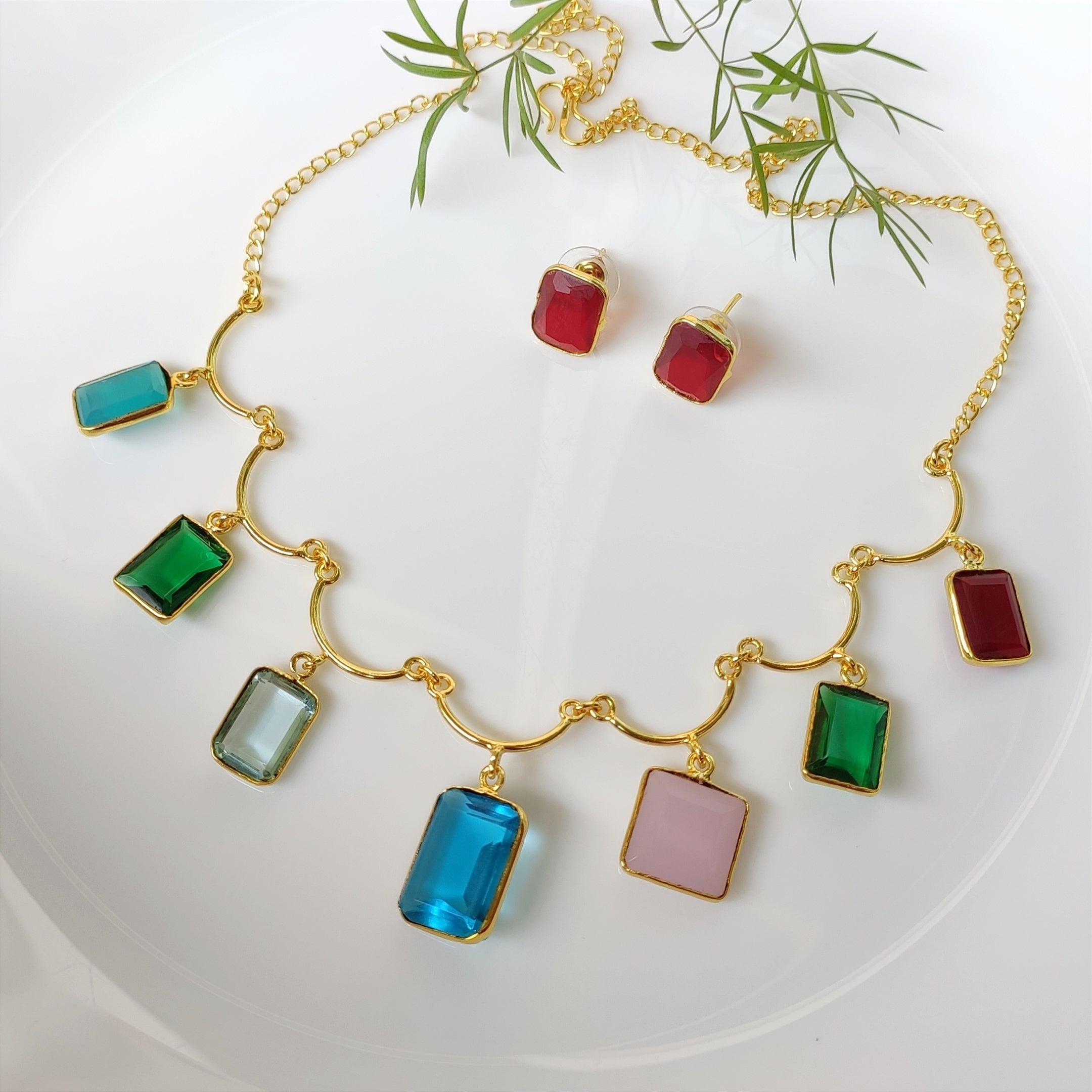 Kaleidoscope necklace set