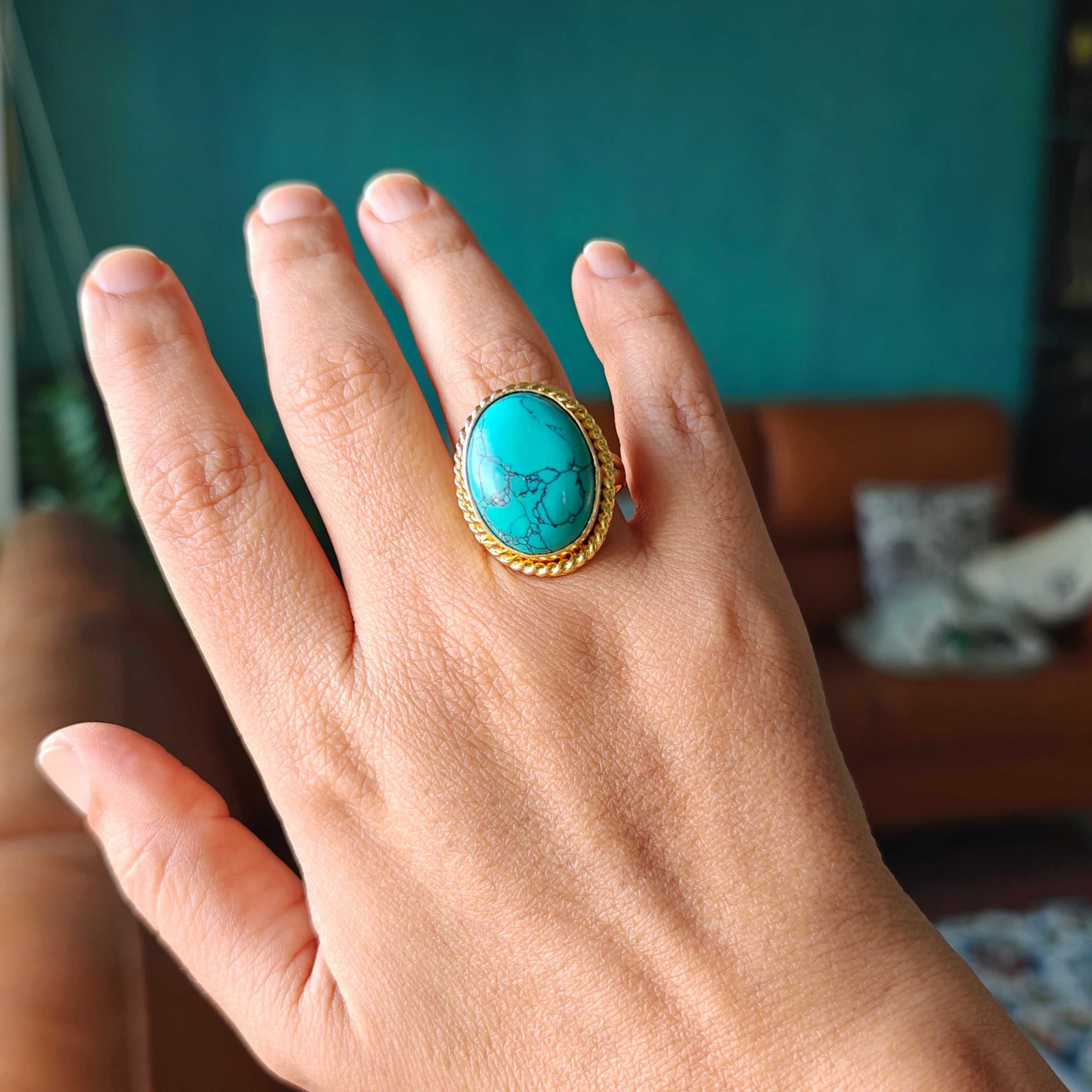 Turquoise Statement Ring