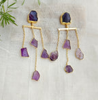 Amethyst Waterfall earrings