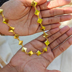Gold-tone geometric necklace