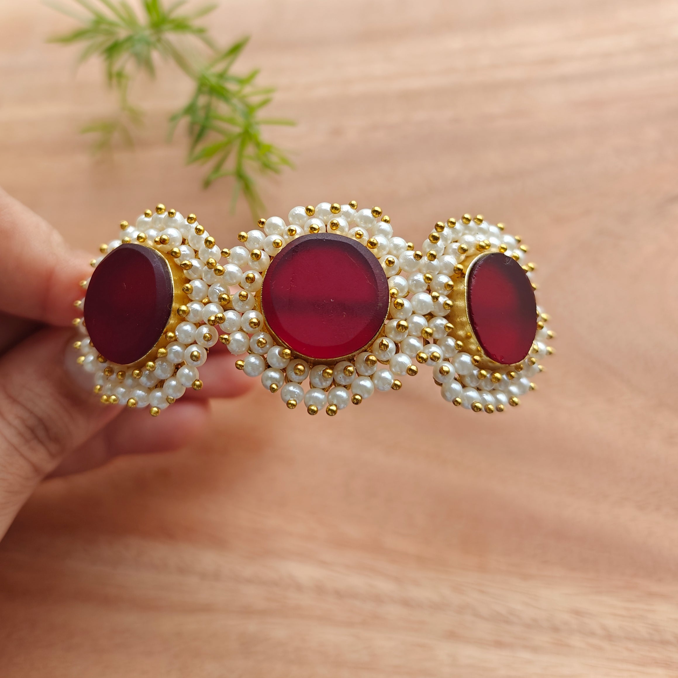 Royal Garnet Pearl Ensemble