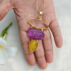 Gemstone Trio Pendant Chain