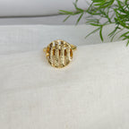 Golden Hour Disc Ring