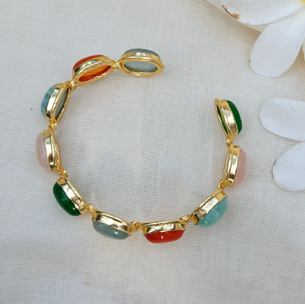 Terra Gemstone Cuff bangle